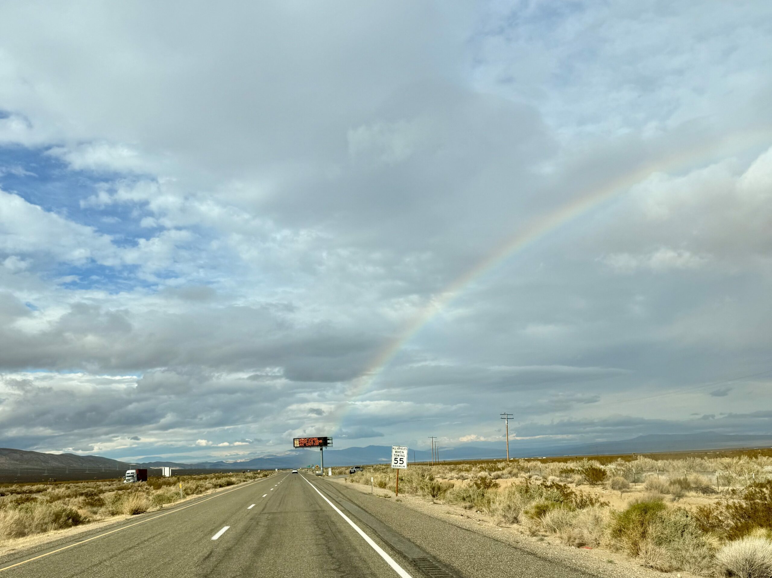 Rainbow over Death Valley